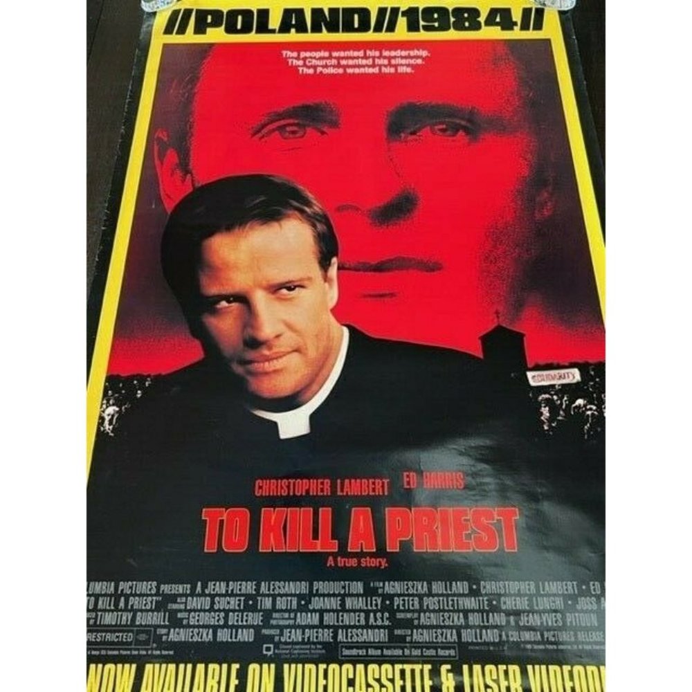 Movie Theater Cinema Poster vtg Lobby Card 1984 To Kill Priest Poland Ed Harris